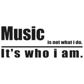Music Wall Quote Decal - view 2