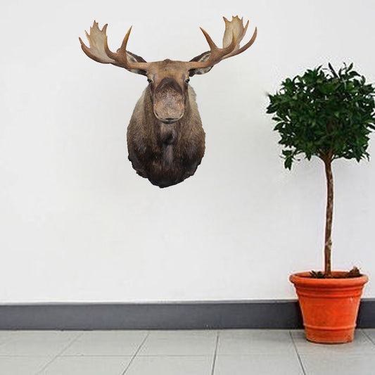 Moose Head Wall Decal