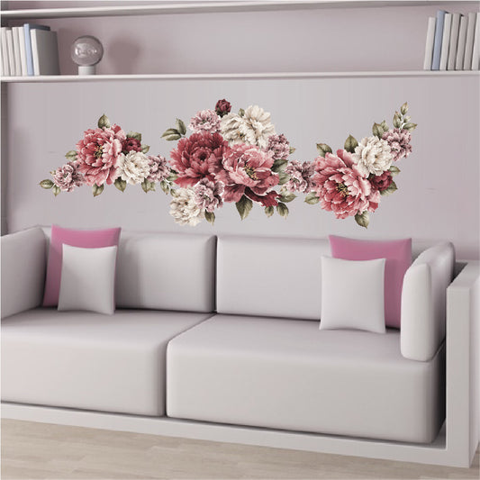 Vintage Peony Decal Kit