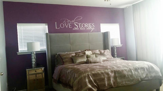 Real Love Stories Never Have Endings Wall Quote Decal - view 2