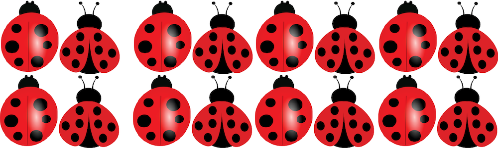 Ladybug Wall Decal Set