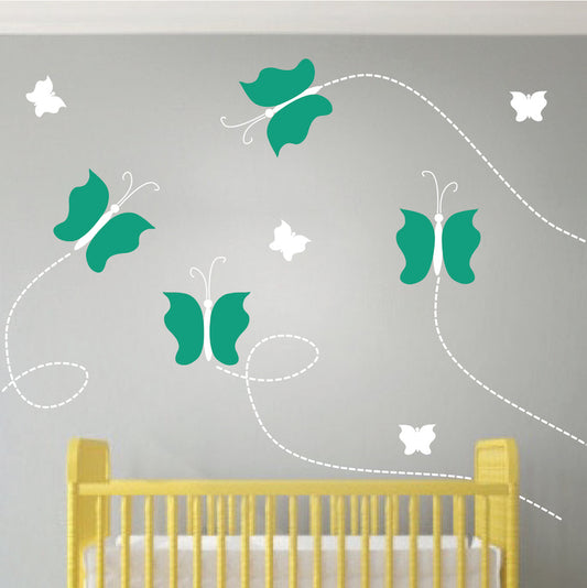 Butterfly Trail Wall Decal Set - view 3
