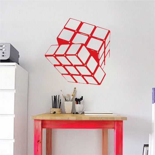 Puzzle Cube Wall Decal - view 4