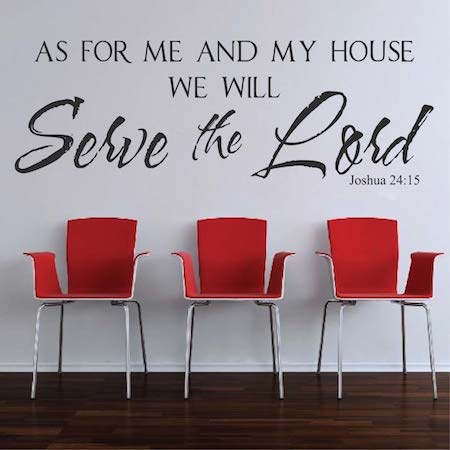 Faith-Inspired Christian Wall Quote Decal