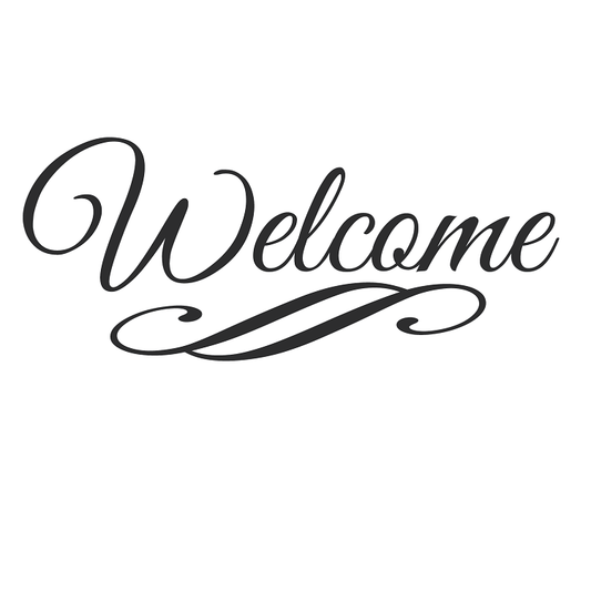 Welcome Wall Lettering Decal - view 3