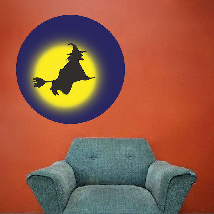 Flying Witch Halloween Decal