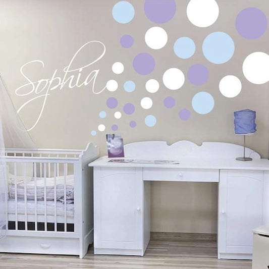 Polka Dot Wall Decal Set - Design 2 - view 3