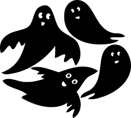 Ghost Halloween Wall Decals - additional product image