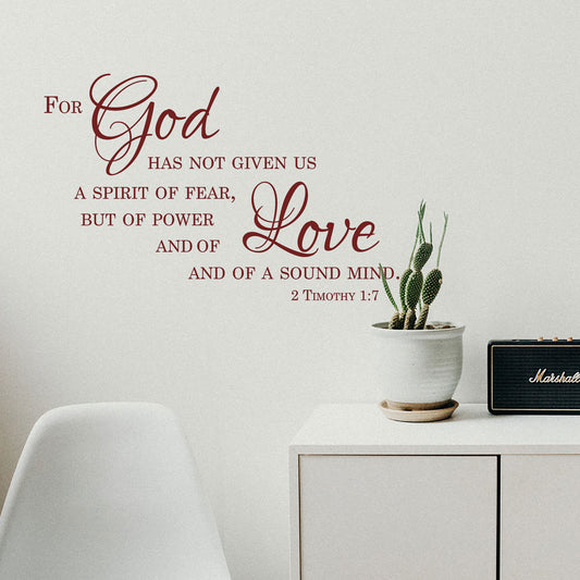 Inspirational Bible Verse Wall Decal