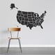 Map Of USA Decal Sticker