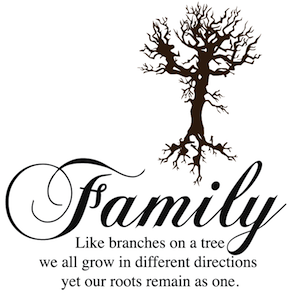 Family Like Branches on a Tree Wall Decal
