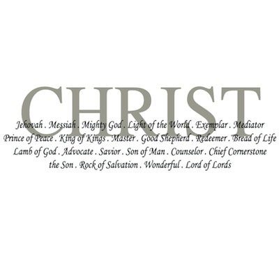 Christ Wall Quote Decal Design 1