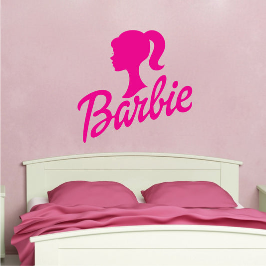 Pink Fashion Girl Wall & Window Decal