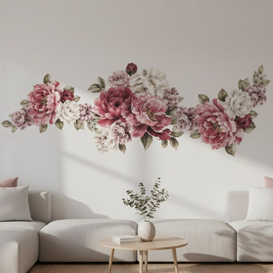 Vintage Peony Decal Kit
