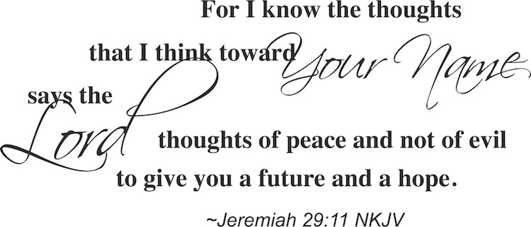 Custom Scripture Wall Quote Decal