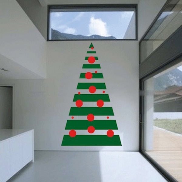 Geometric Christmas Tree Wall Decal - additional product image