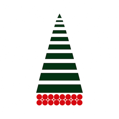 Geometric Christmas Tree Wall Decal - additional product image