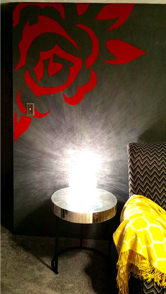 Corner Rose Wall Decal - view 3