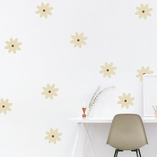Daisy Flower Wall Decal Set