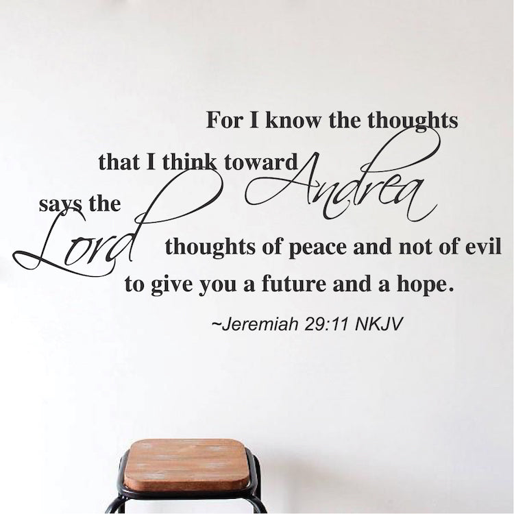 Custom Scripture Wall Quote Decal