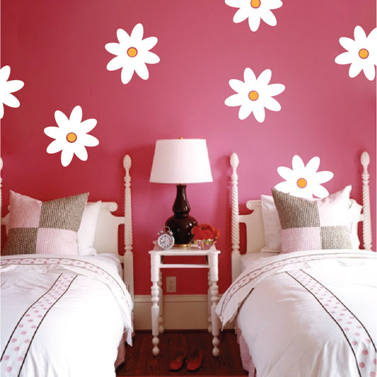 Daisy Flower Wall Decal Set