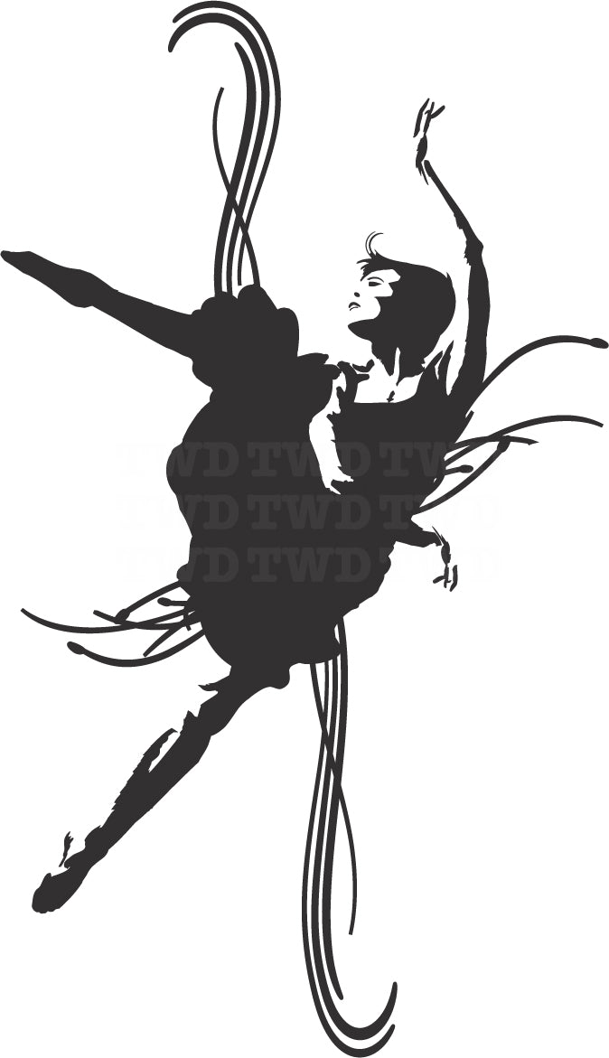 Dancer Silhouette Wall Decal