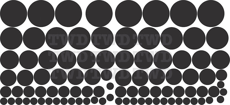 Decreasing Dots Decal Stickers