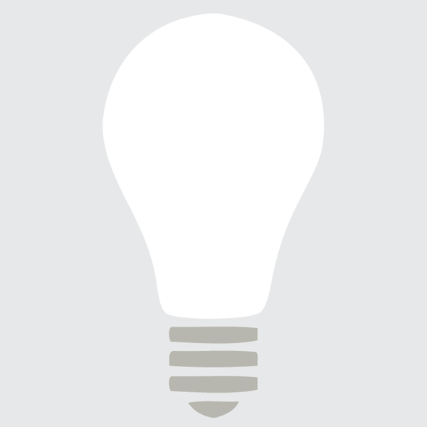 Light Bulb Dry Erase Wall Decal - view 2