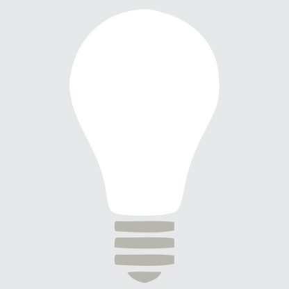 Light Bulb Dry Erase Wall Decal - view 2