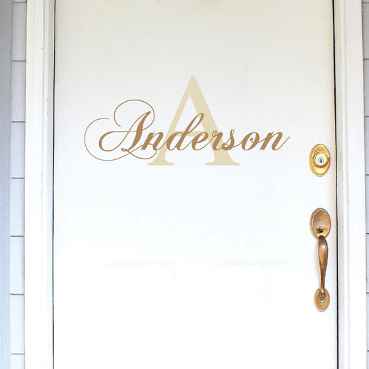 Personalized Name and Initial Wall Decal