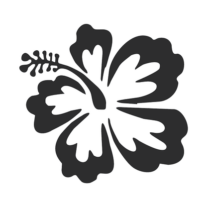 Hibiscus Flower Wall Decal