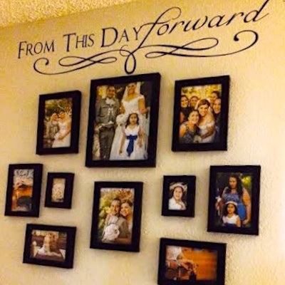From This Day Forward Wall Quote Decal - view 2