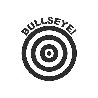 Bullseye Toilet Decal - view 2