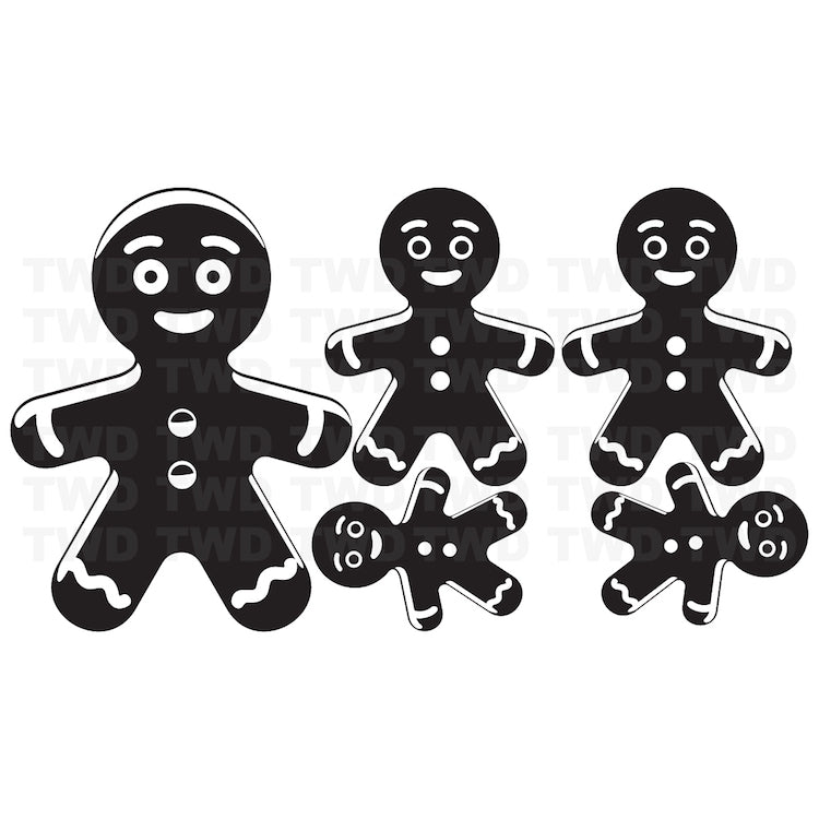 Gingerbread Cookie Christmas Wall Decals - additional product image