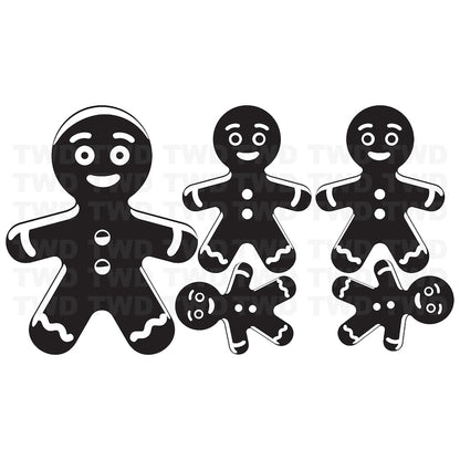 Gingerbread Cookie Christmas Wall Decals - additional product image