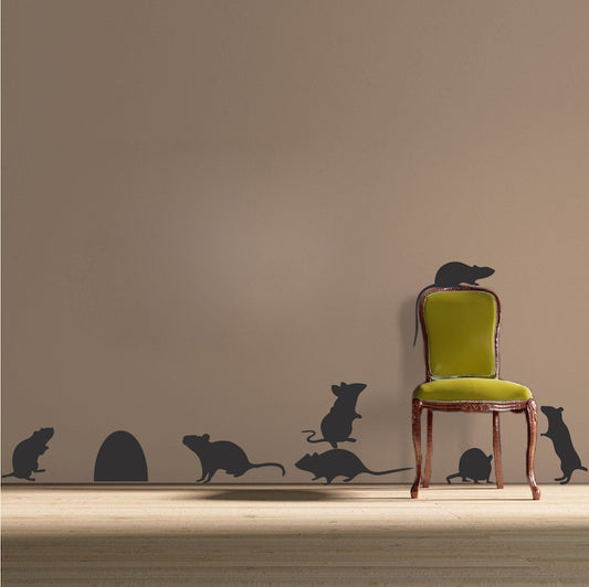 Mice & Mouse Holes Halloween Wall Decals - additional product image