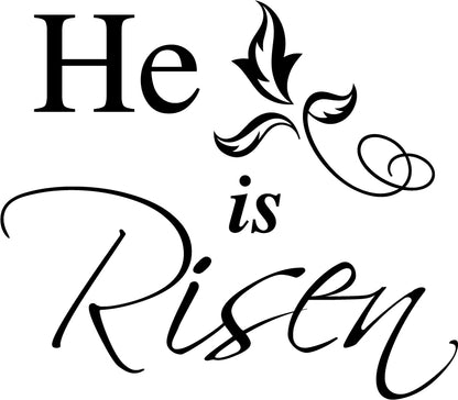 He Is Risen Easter Decal