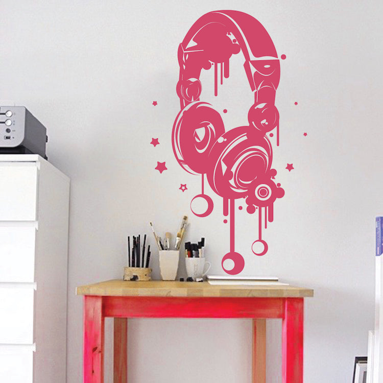 Headphones Wall Decal