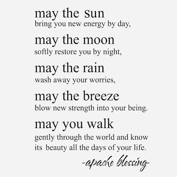 Apache Blessing Wall Quote Decal - view 2