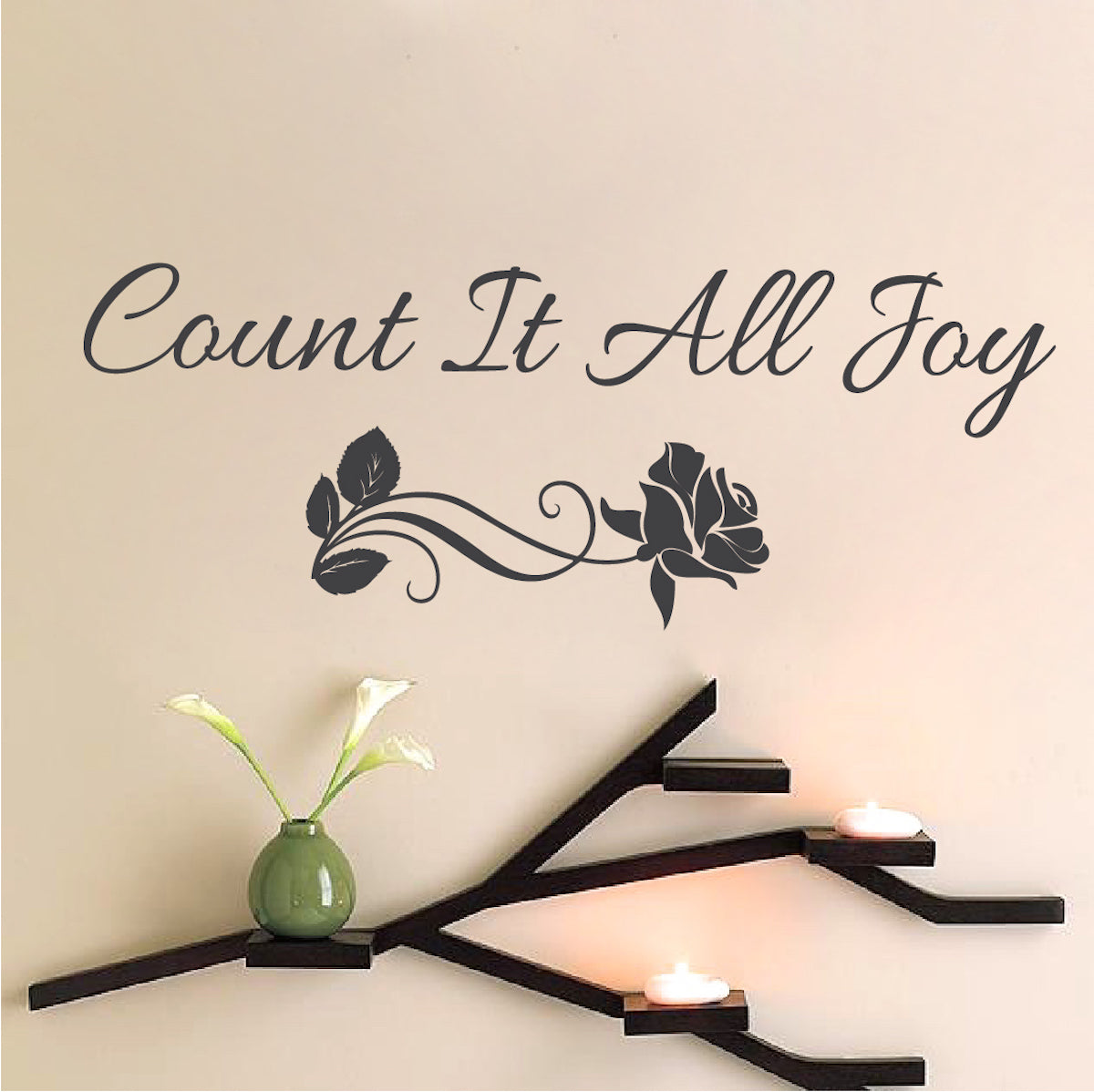 Bible Verse Wall Sticker – Count It All Joy Interior Wall Decal