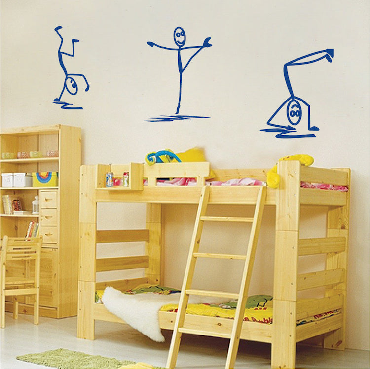 Modern Stick Figure Men Decals