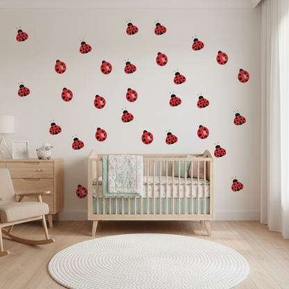 Ladybug Wall Decal Set