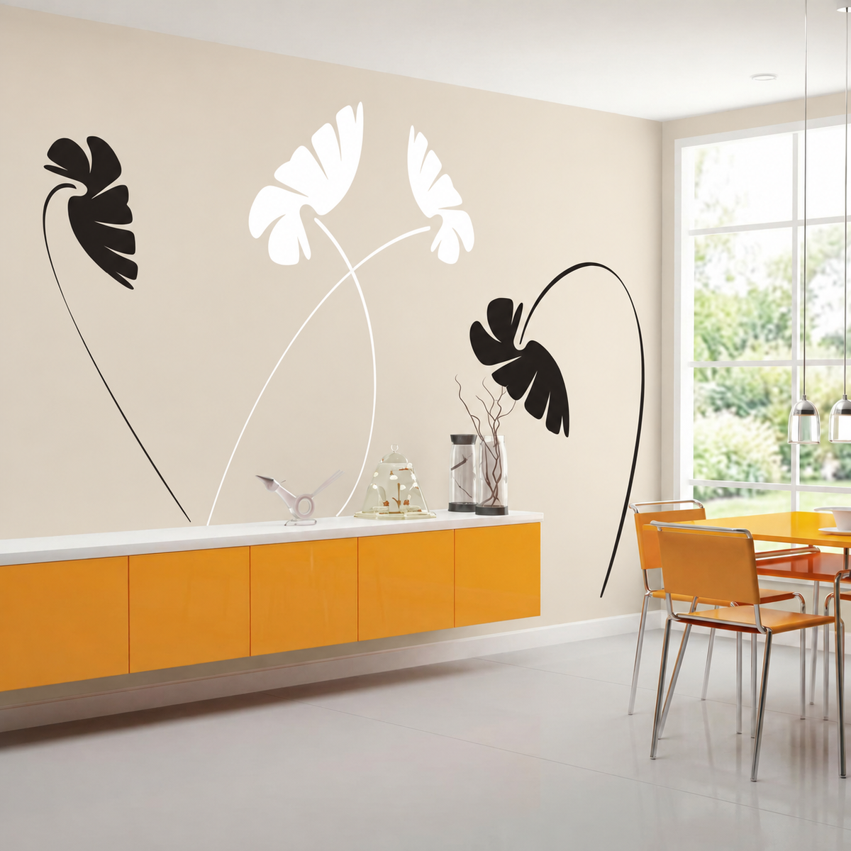 Leafy Stems Wall Decal Set