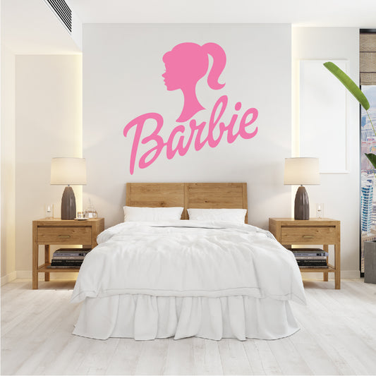 Pink Fashion Girl Wall & Window Decal