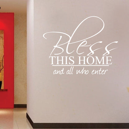 Bless This Home Wall Decal