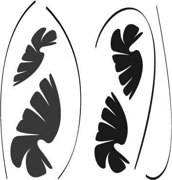 Leafy Stems Wall Decal Set - Design 2 - view 4