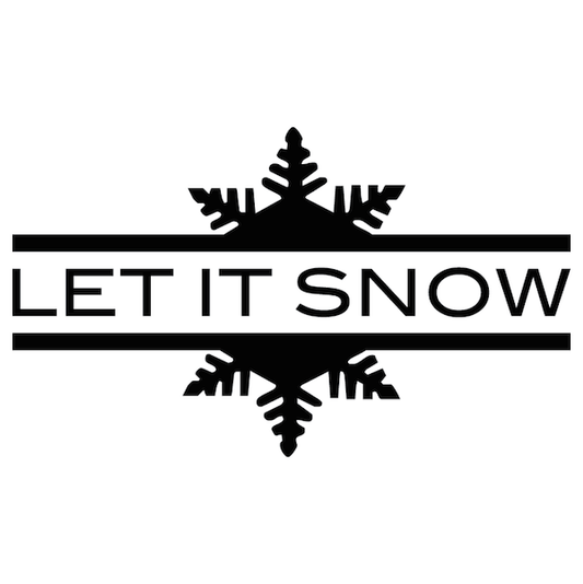 Let It Snow Wall Quote Decal - additional product image