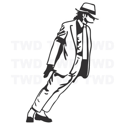 Leaning Dancer Silhouette Wall Decal