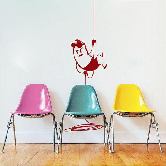 Climbing Intruder Wall Decal