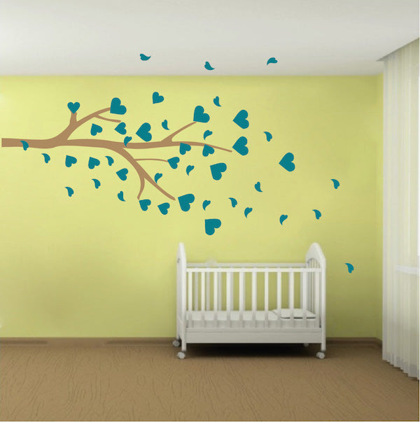 Heart Leaf Tree Wall Decal - view 2